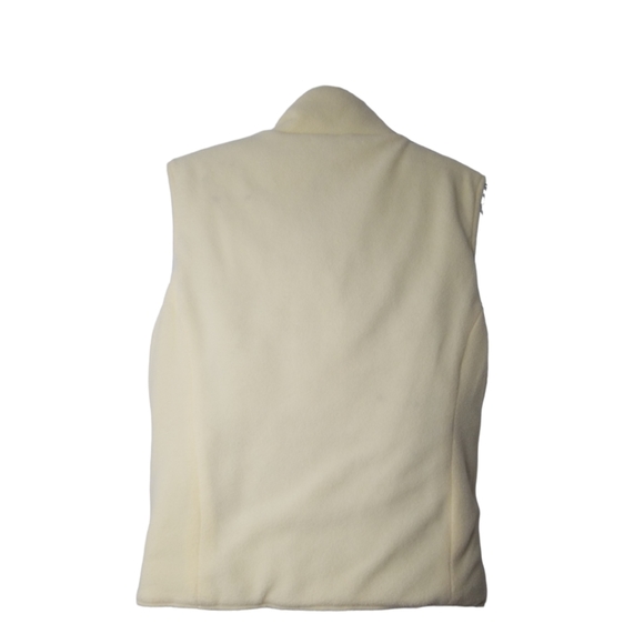 Navy Nylon/Yellow Fleece Reversible Vest by One Step Up; Size Medium - Picture 4 of 4